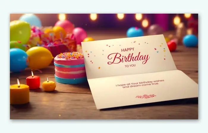 Unique and Best 3D Birthday Invitation Card Slideshow